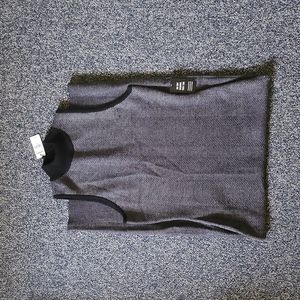 Grey and black long winter dress Express